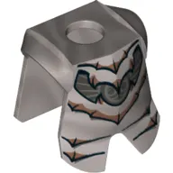 Minifig Neckwear Armor Breastplate with Leg Protection, and Ghost Knight Print