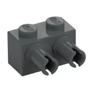 Brick Special 1 x 2 with 2 Pins, Square Pin Holes