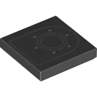 Tile 2 x 2 with Light Bluish Gray Fuel Cap print