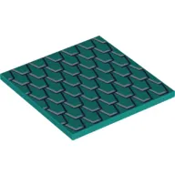 Tile 6 x 6 with Bottom Tubes with Roof Tiles print