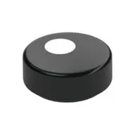 Tile Round 1 x 1 with White Dot/Circle/Eye print