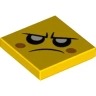 Tile 2 x 2 with Angry Face print