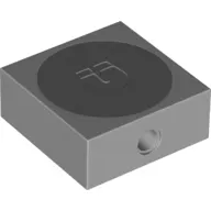 Brick Special 4 x 4 x 1 1/3 with Magnet with Dark Bluish Gray Circle, Embossed Magnet Pattern
