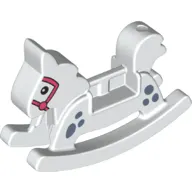 Duplo Rocking Horse with Coral Reins Print