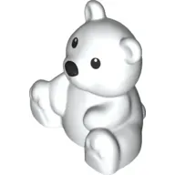 Duplo Animal Bear, Sitting, Black Eyes and Nose Print