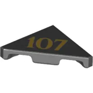 Tile 45° Cut 2 x 2 with '107' Print
