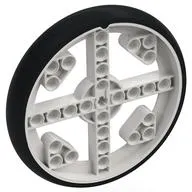 Wheel 88 x 14 with 4 Spokes with 4 Holes, 4 Inserts and Black Integral Tire