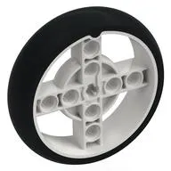 Wheel 57 x 14 with 4 Spokes with 2 Holes and Black Integral Tire