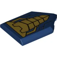 Tile Special 2 x 3 Pentagonal with Gold Armor Panels Print