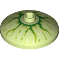 Dish 3 x 3 Inverted [Radar] with Green and Lime Lightning / Bloodshot Eye Print