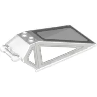 Windscreen 8 x 4 x 2 with Handle and 2 Studs with Light Bluish Gray Cockpit Print