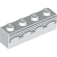 Brick 1 x 4 with Dress Lace