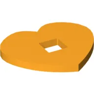 Felt Heart Large with Square Hole