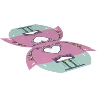 Tent, Bright Pink and Aqua Print