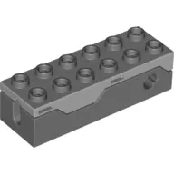 Launcher, Brick Special 2 x 6 Spring Shooter with Light Bluish Gray Top
