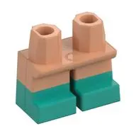 Legs Short with Dark Turquoise Feet Pattern [Multi Color Injection]