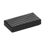 Tile 1 x 2 with Carbon Fiber print