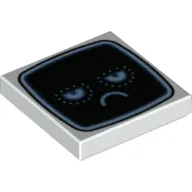 Tile 2 x 2 with Monitor Sad Face print