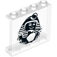 Panel 1 x 4 x 3 with Side Supports with Egyptian Pharaoh print