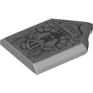 Tile Special 2 x 3 Pentagonal with Shield, Bat, Roman Numerals VMVII print