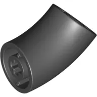 Brick Round 2 x 2 D. Tube with 45° Elbow and Axle Holes (Crossholes) at Each End [SHORT]
