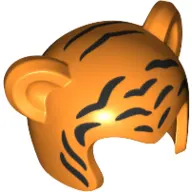 Costume / Mask, Ears with Tiger Stripes Print