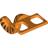 Minifig Hipwear Cat / Monkey Tail Costume with Black Tiger Stripes print