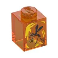 Brick 1 x 1 with Mosquito Print