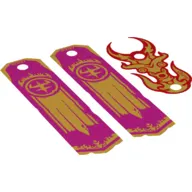 Banners with Gold Trim and Symbols Print [Complete Sheet]