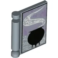 Book Cover with Black Cauldron, White Smoke print