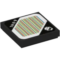 Tile 2 x 2 with 'GOAL', Bowser, and Barcode Print (Sticker)