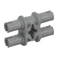 Technic Pin Double with Axle Hole - Squared Holes