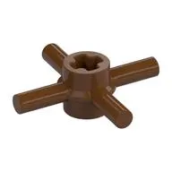 Technic Axle Connector Hub with 4 Bars at 90°, Reinforced Axle Hole