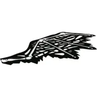 Wing, Right, White Bones Print