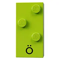 Braille Brick 2 x 4 with 3 Studs ⠪ and 'Ö' print