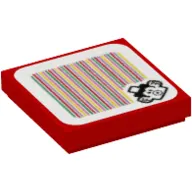 Tile 2 x 2 with Cheep Cheep and Barcode Print (Sticker)