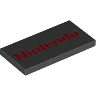 Tile 2 x 4 with 'NINTENDO' Print