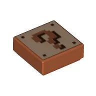 Tile 1 x 1 with Pixelated '?' Print