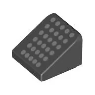 Brick Sloped 30° 1 x 1 x 2/3 (Cheese Slope) with Silver Dots print