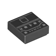 Tile 1 x 1 with iPod/MP3 Player Screen