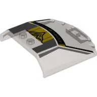 Windscreen 6 x 6 x 1 1/3 with Yellow Wings, 'Corvette' Print