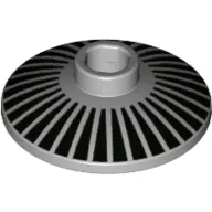 Dish 2 x 2 Inverted [Radar] with Black Stripes / Radiant print