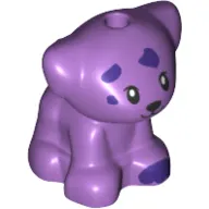 Animal, Dog Pup with Dark Purple Spots print