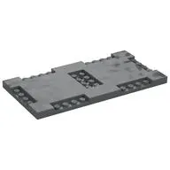Plate Special 8 x 16 x 2/3 with Six Recessed Edges with 1 x 4 Studs and Recessed Center with 2 x 4 Studs