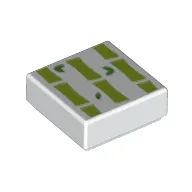 Tile 1 x 1 and Bamboo print