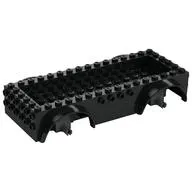 Vehicle Base 8 x 16 with Wheel Arches, Front and Side Studs, and 4 x 14 Recessed Studded Section, 5 Holes