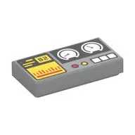 Tile 1 x 2 with Gauges, '82', and Buttons print
