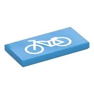 Tile 2 x 4 with Bicycle Print