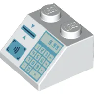 Brick Sloped 45° 2 x 2 with Keypad, Card Slot, '9.99' print