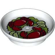 Duplo Dish with Crabs on Lettuce Print